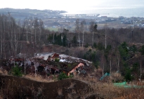 Destroyed and abandoned kindergarten